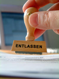 Kündigung Stempel Entlassen