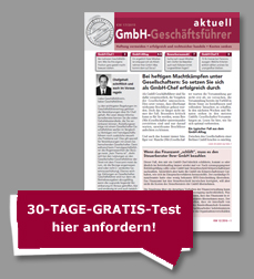 Gratis E-Book „GmbH-Geschäftsführer aktuell“