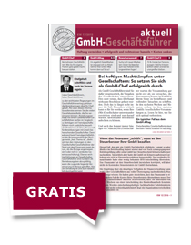 Gratis E-Book „GmbH-Geschäftsführer aktuell“