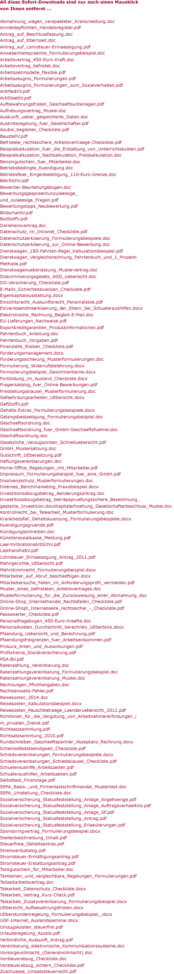 All diese Sofort-Downloads sind nur noch einen Mausklick von Ihnen entfernt